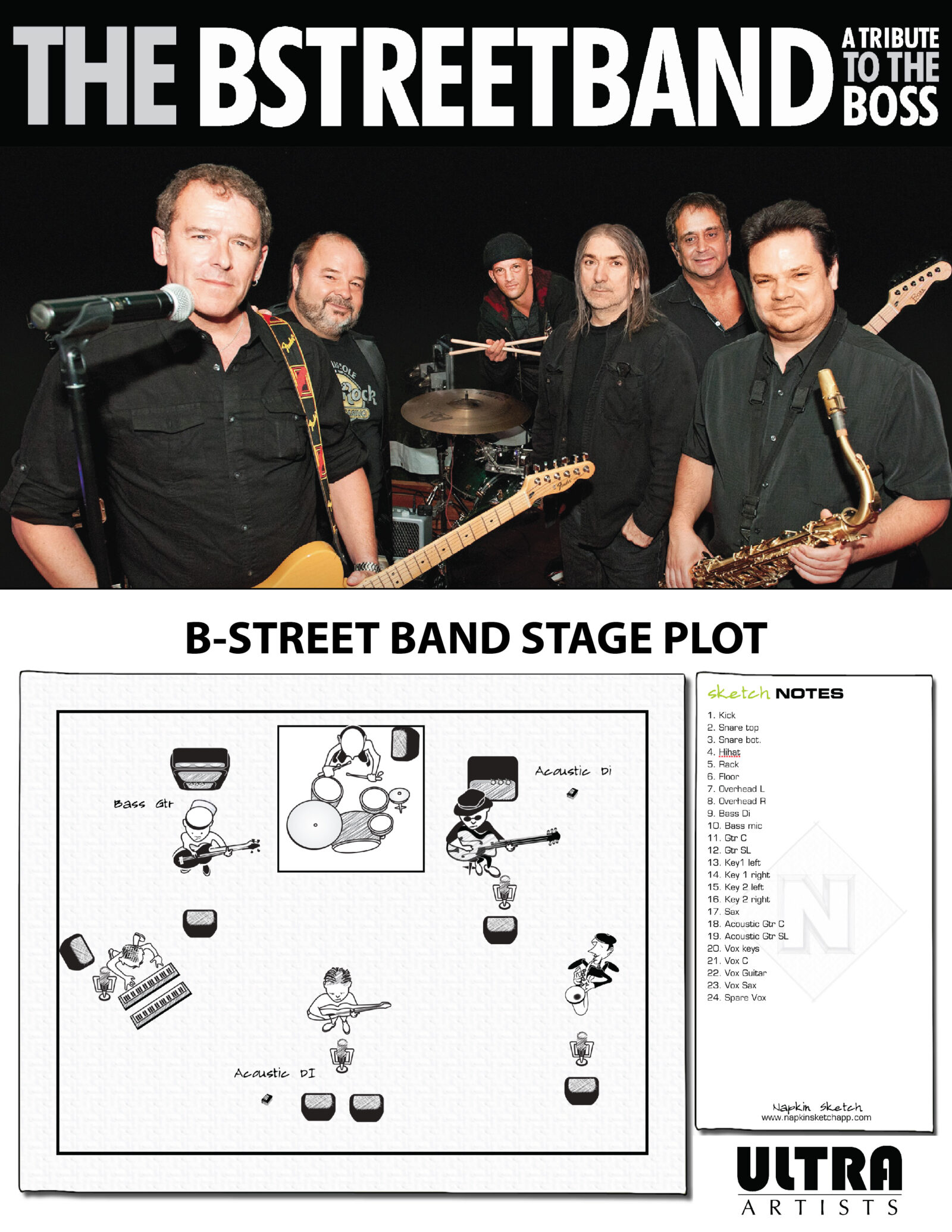 Marketing Materials For B-Street Band